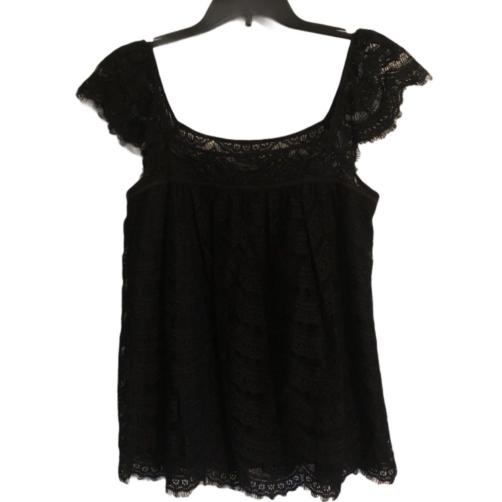 MILLY‎ OF NEW YORK BLACK LACE TOP 6